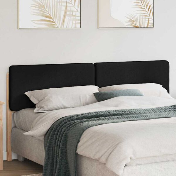 vidaXL T&ecirc;te de lit capitonn&eacute;e Marron et Noir 200 cm Pin massif