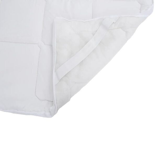 vidaXL Prot&egrave;ge-matelas blanc 140x190 cm