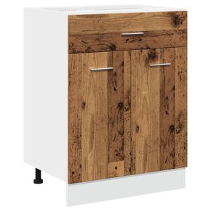 vidaXL Armoire &agrave; tiroirs Lyon bois ancien 60x46x81,5 cm