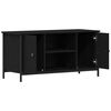 vidaXL Meuble TV Ch&ecirc;ne noir 100 x 40 x 50 cm Bois d'ing&eacute;nierie