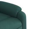 vidaXL Fauteuil inclinable électrique vert foncé tissu