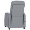 vidaXL Fauteuil de massage Gris clair Tissu