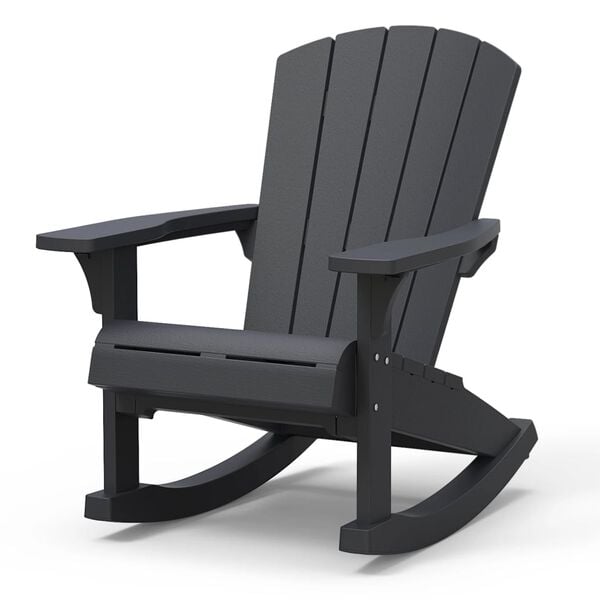 Keter Chaise &agrave; bascule Adirondack Troy Graphite
