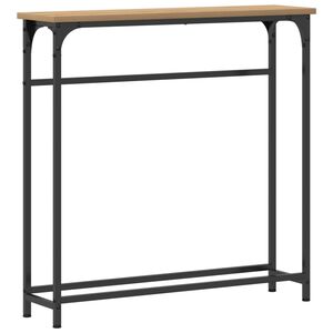 vidaXL Table console Ch&ecirc;ne artisanal 75 x 19,5 x 75 cm
