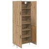 vidaXL Haut Armoire 2 pcs Ch&ecirc;ne artisanal Bois d'ing&eacute;nierie et verre