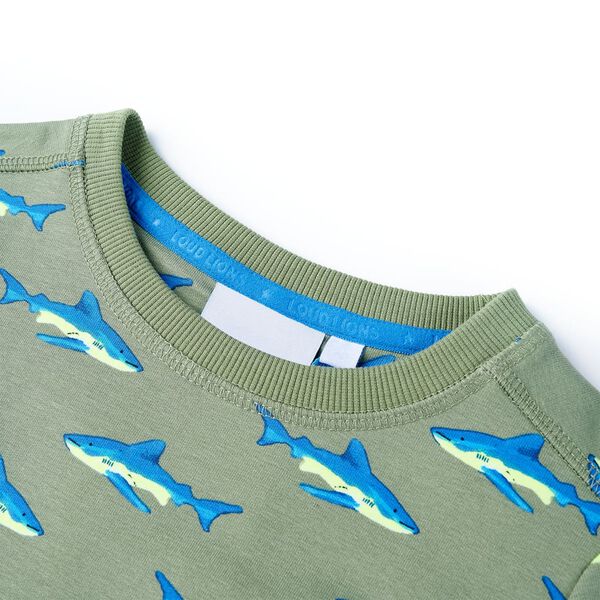 Sweatshirt pour enfants kaki clair 128