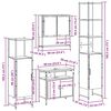 vidaXL Ensemble de mobilier de salle de bain 4 pcs ch&ecirc;ne artisanal