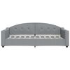 vidaXL Lit de jour avec matelas gris clair 90x190 cm tissu