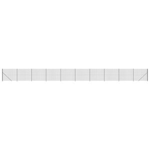 vidaXL Cl&ocirc;ture en treillis m&eacute;tallique avec bride anthracite 1,6x25 m