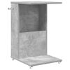 vidaXL Table d'appoint Gris b&eacute;ton 40 x 35 x 60 cm Bois d'ing&eacute;nierie