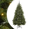 vidaXL Sapin de No&euml;l artificiel 210 cm 300 LED Blanc chaud Vert