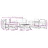 vidaXL Salon de jardin 7 pcs avec coussins bois massif