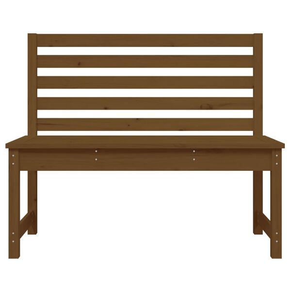 vidaXL Banc de jardin marron miel 109 cm bois de pin massif