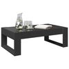 vidaXL Table basse avec LED infini noir 90x53x30 cm