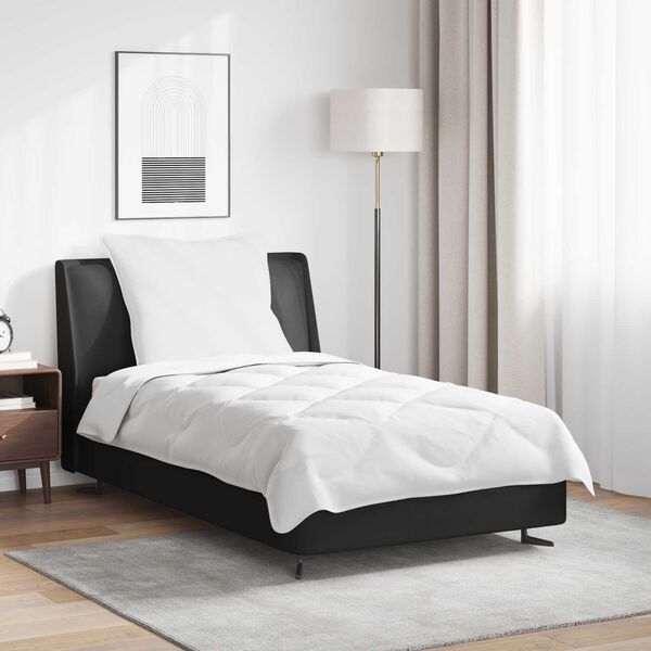 vidaXL Ensemble de Duvet avec oreiller 2 pcs Blanc Microfibre