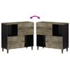 vidaXL Buffet 80x33x75 cm bois massif de manguier