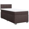 vidaXL Sommier à lattes de lit avec matelas Marron foncé 90x200 cm