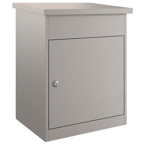 vidaXL Bo&icirc;te de d&eacute;p&ocirc;t de colis Rouill&eacute; 47,5 x 38 x 59 cm Acier patin&eacute;