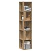 vidaXL Armoire d'angle ch&ecirc;ne artisanal 33x33x165 cm bois d'ing&eacute;nierie