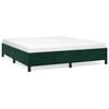 vidaXL Cadre de lit sans matelas vert fonc&eacute; 180x200 cm velours