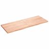 vidaXL Dessus de table marron clair bois ch&ecirc;ne massif trait&eacute;