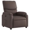 vidaXL Fauteuil inclinable &eacute;lectrique Marron Similicuir
