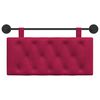 vidaXL T&ecirc;te de lit suspendue Bordeaux 90 x 55 x 7 cm Velours