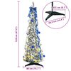 vidaXL Sapin de No&euml;l artificiel avec 50 LED Blanc 120 cm PVC