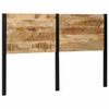 vidaXL T&ecirc;te de lit 160 cm bois massif manguier et fer
