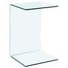 vidaXL Table d'appoint 40x40x60 cm Verre tremp&eacute;