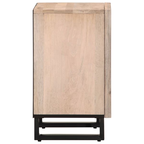 vidaXL Armoire de salle de bain 38x34x58 cm bois massif de manguier