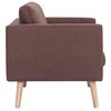 vidaXL Ensemble de canap&eacute; 2 pcs tissu marron