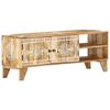 vidaXL Meuble TV 110x30x40 cm Bois massif de manguier