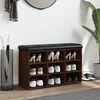 vidaXL Banc à chaussures chêne marron 82x32x50 cm Bois d'ingénierie