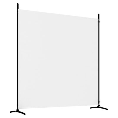 vidaXL Cloison de séparation 3 panneaux Blanc 525x180 cm Tissu