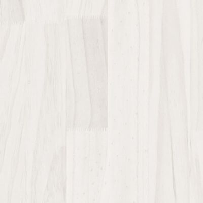 vidaXL Cadre de lit Blanc Bois de pin massif 160x200 cm