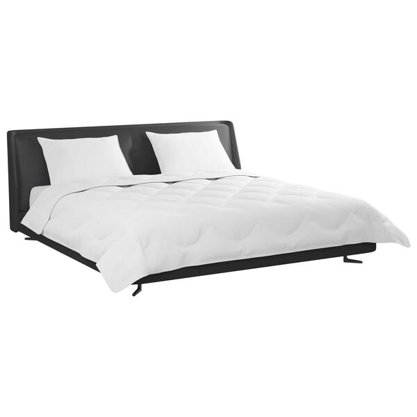 vidaXL Couette avec oreiller 3 pcs Blanc Microfibre