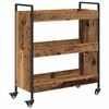 vidaXL Chariot de cuisine Bois ancien 70 x 30 x 82 cm
