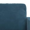 vidaXL Canap&eacute; 2 pcs Bleu 158 x 78 x 80 cm Velours