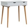 vidaxl Table de Toilette FAUSKE Blanc 76 x 50 x 78 cm
