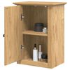 vidaXL Armoire murale de salle de bain avec stockage BODO Marron miel