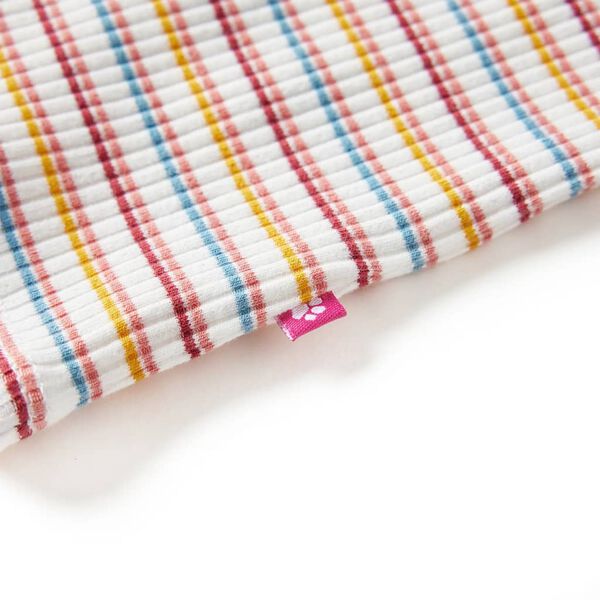 T-shirt enfants manches longues faux col roulé écru 116