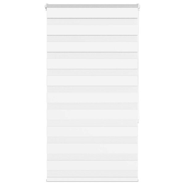 vidaXL Store z&egrave;bre blanc 80x150 cm largeur du tissu 75,9 cm polyester