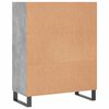 vidaXL Armoire &agrave; &eacute;tag&egrave;res gris b&eacute;ton 69,5x32,5x90 cm bois d'ing&eacute;nierie