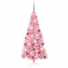 vidaXL Sapin de No&euml;l avec 300 LED avec support Rose 180 cm PVC