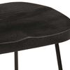 vidaXL Tabourets de bar lot de 2 noir 45x40x62 cm bois manguier massif