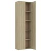 vidaXL Armoire de bureau Chêne sonoma 60x32x190 cm Bois d'ingénierie