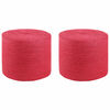 vidaXL Corde en Jute 2 pcs Rouge Jute 100% Tossa