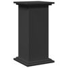vidaXL Piédestal avec rangement noir 31x30x60 cm bois d'ingénierie