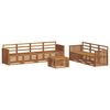 vidaXL Ensembles de canap&eacute;s 8 pc Naturel Bois d'Acacia Massif